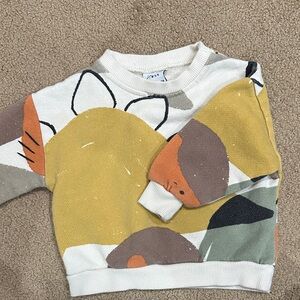 Zara Kids Multicolor Graphic Sweatshirt